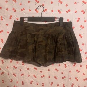 Edikted Olive Camo Mini Skirt